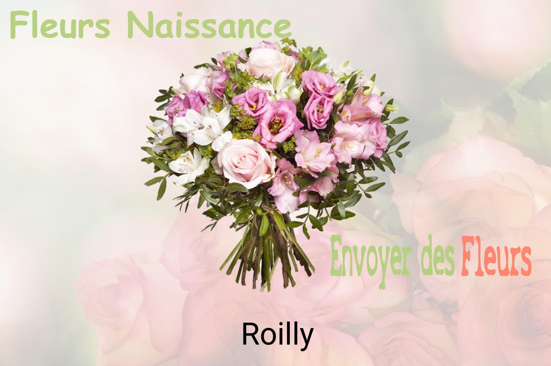 Bouquet de fleurs de naissance livré à Roilly